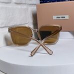 GLIMPSE SQUARE SUNGLASSES 554613 IN BROWN CLEAR ACETATE - 图片 9