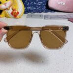 GLIMPSE SQUARE SUNGLASSES 554613 IN BROWN CLEAR ACETATE - 图片 7