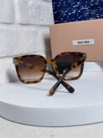 GLIMPSE SQUARE SUNGLASSES 554614 IN HAVANA ACETATE - 图片 6