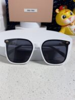 GLIMPSE SQUARE SUNGLASSES 554615 IN WHITE ACETATE - 图片 3
