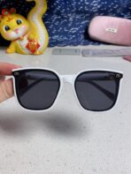 GLIMPSE SQUARE SUNGLASSES 554615 IN WHITE ACETATE - 图片 7