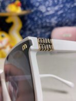 GLIMPSE SQUARE SUNGLASSES 554615 IN WHITE ACETATE - 图片 9