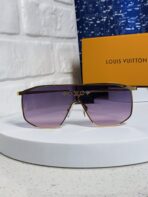 GOLDEN MASK SUNGLASSES 582731 IN GOLD METAL PURPLE SMOKE LENSES - 图片 3