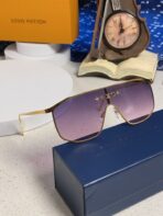 GOLDEN MASK SUNGLASSES 582731 IN GOLD METAL PURPLE SMOKE LENSES - 图片 4