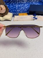 GOLDEN MASK SUNGLASSES 582731 IN GOLD METAL PURPLE SMOKE LENSES - 图片 7