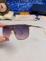 GOLDEN MASK SUNGLASSES 582731 IN GOLD METAL PURPLE SMOKE LENSES - 图片 9