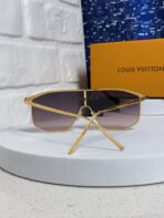 GOLDEN MASK SUNGLASSES 582732 IN GOLD METAL DARK GREY SMOKE LENSES - 图片 5