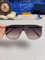 GOLDEN MASK SUNGLASSES 582732 IN GOLD METAL DARK GREY SMOKE LENSES - 图片 6