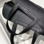 HALZAN 25 HANDLE BAG IN BLACK GRAINED CALFSKIN HARD HARDWARE - 图片 9