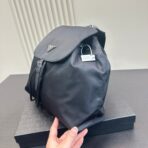 CLASP BACKPACK 31 IN BLACK RE-NYLON SILVER HARDWARE - 图片 6