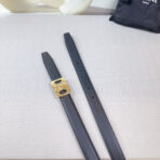 CL MEDIUM 25MM REVERSIBLE FRAMED TRIOMPHE BELT BLACK CALFSKIN LIGHT GOLD HARDWARE - 图片 7