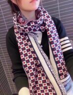 CLASSIC SCARF 180 CM IN COLORFUL WOOL 418256 - 图片 2