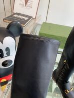 GG KNEE HIGH BOOTS WITH HORSEBIT IN BLACK CALFSKIN - 图片 5
