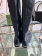 GG KNEE HIGH BOOTS WITH HORSEBIT IN BLACK CALFSKIN - 图片 8