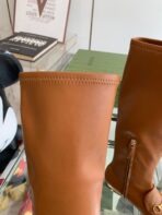 GG KNEE HIGH BOOTS WITH HORSEBIT IN CHOCOLATE BROWN CALFSKIN - 图片 3