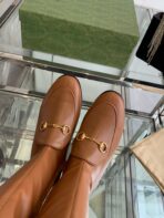 GG KNEE HIGH BOOTS WITH HORSEBIT IN CHOCOLATE BROWN CALFSKIN - 图片 5