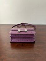 CONSTANCE 18 PURPLE OSTRICH SILVER HARDWARE - 图片 8