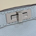 PEEKABOO ISEEU 33 IN BABY BLUE GRAINED CALFSKIN SILVER HARDWARE - 图片 2