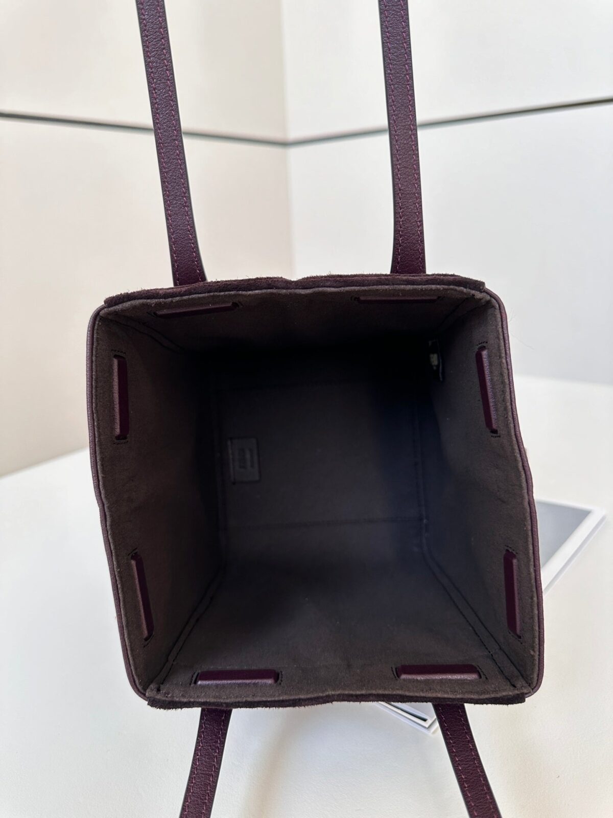 ORIGAMI MINI 19 IN WINE RED LAMBSKIN AND SUEDE - 图片 6