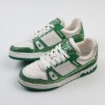 Louis Vuitton LV Trainer rhinestone sneakers with original perfect last shape.