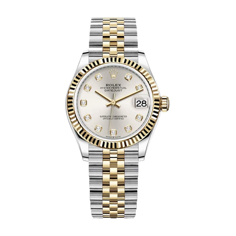 rolex-datejust-28mm-279173-steel-yellow-gold-automatic-silver-with-diamond-dial.jpg Rolex 279173 Diamond Replica - 图片 1