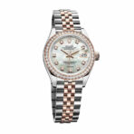Rolex Datejust 279381RBR Everose Gold Sundust With Diamond Dial Replica - 图片 2