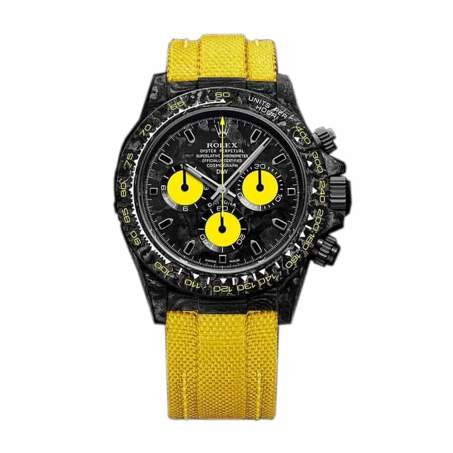 rolex-replica-diw.jpg Rolex Daytona DiW NTPT Carbon 46490 Lemon Edition Replica - 图片 1
