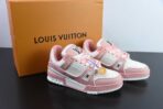 Louis Vuitton LV Trainer rhinestone sneakers.