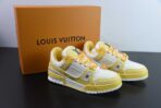 Louis Vuitton LV Trainer rhinestone sneakers.