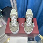 Gucci 2024 Spring/Summer new Ace series couple's platform white sneakers, casual sneakers, and sports shoes. - 图片 4