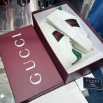 Gucci 2024 Spring/Summer new Ace series couple's platform white sneakers, casual sneakers, and sports shoes. - 图片 3
