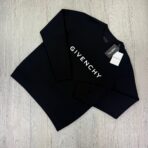 Givenchy Men’s Front Logo Black Crewneck Jumper