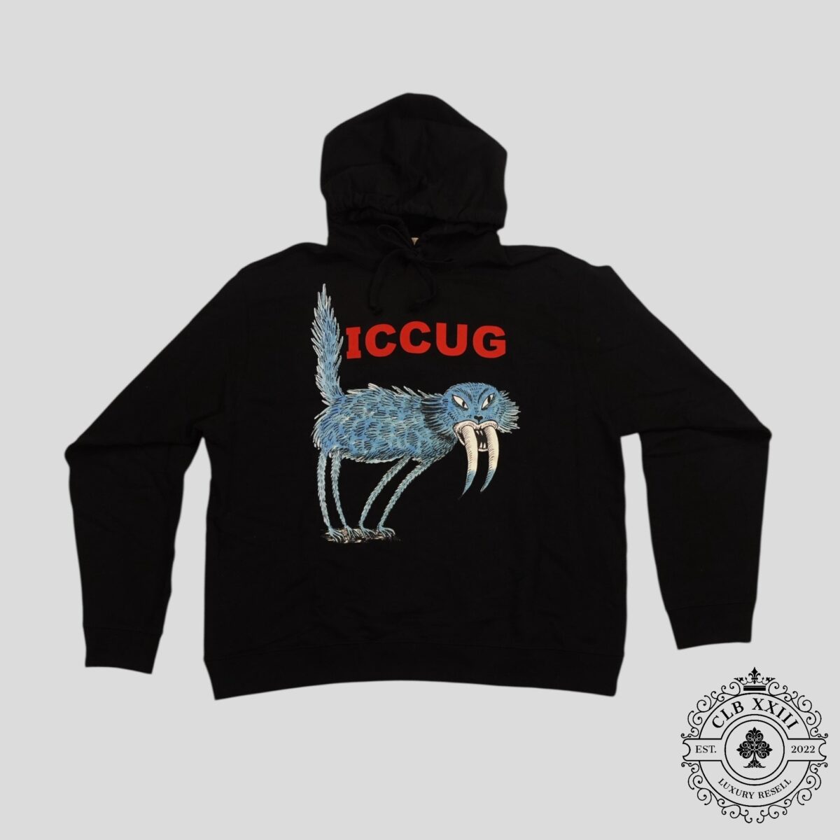 Gucci X Freya Hartas ICCUG Hoodie in Black - 图片 1