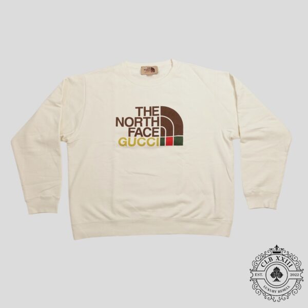 Gucci X The North Face Crewneck Sweater in Beige
