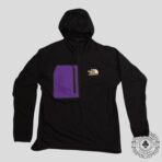 Gucci X The North Face Fleece Pullover Jacket in Black/Purple