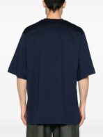 Givenchy 4G 1952 Embroidered Logo Oversized T-Shirt in Medium Blue - 图片 2