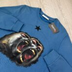 Givenchy Men’s Monkey Brothers Logo Black Crewneck Jumper - 图片 4