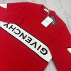Givenchy Men’s Red Knitted Crewneck With Upside Down Logo - 图片 5
