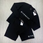 Givenchy Men’s Black Cotton Jumper & Shorts Set