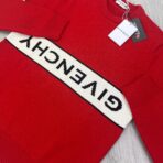 Givenchy Men’s Red Knitted Crewneck With Upside Down Logo - 图片 3