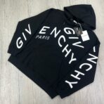 Givenchy Men’s Black Pullover Hoodie Embroidered Logo - 图片 5