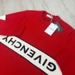 Givenchy Men’s Red Knitted Crewneck With Upside Down Logo - 图片 6