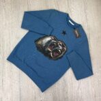 Givenchy Men’s Monkey Brothers Logo Black Crewneck Jumper