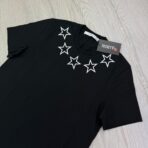Givenchy Men’s Black Star Collar Slim T-shirt - 图片 4