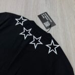 Givenchy Men’s Black Star Collar Slim T-shirt - 图片 5