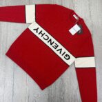 Givenchy Men’s Red Knitted Crewneck With Upside Down Logo - 图片 2