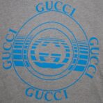 Gucci Record Print Pullover Hoodie in Grey - 图片 2