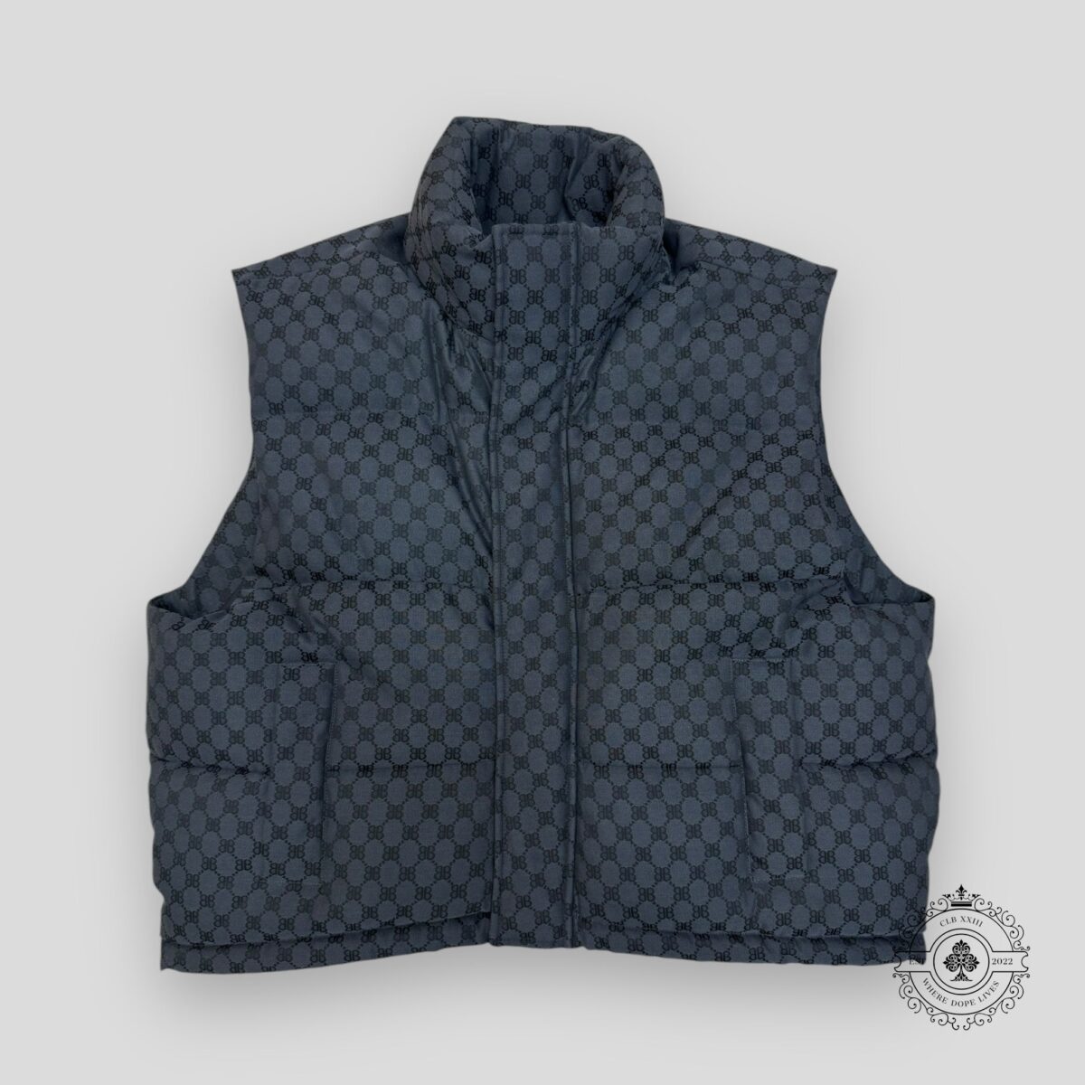 Gucci X Balenciaga The Hacket Vest in Black - 图片 1