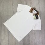 Burberry Men’s White Slim-Fit Checked Cotton-Piqué Polo Shirt