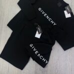 Givenchy Men’s Black Cotton Jumper & Shorts Set - 图片 4